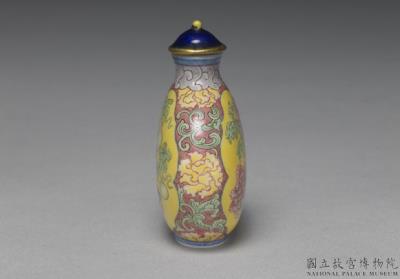 图片[2]-Glass-body painted enamel snuff bottle with a floral design, Qing dynasty, Qianlong reign (1736-1795)-China Archive